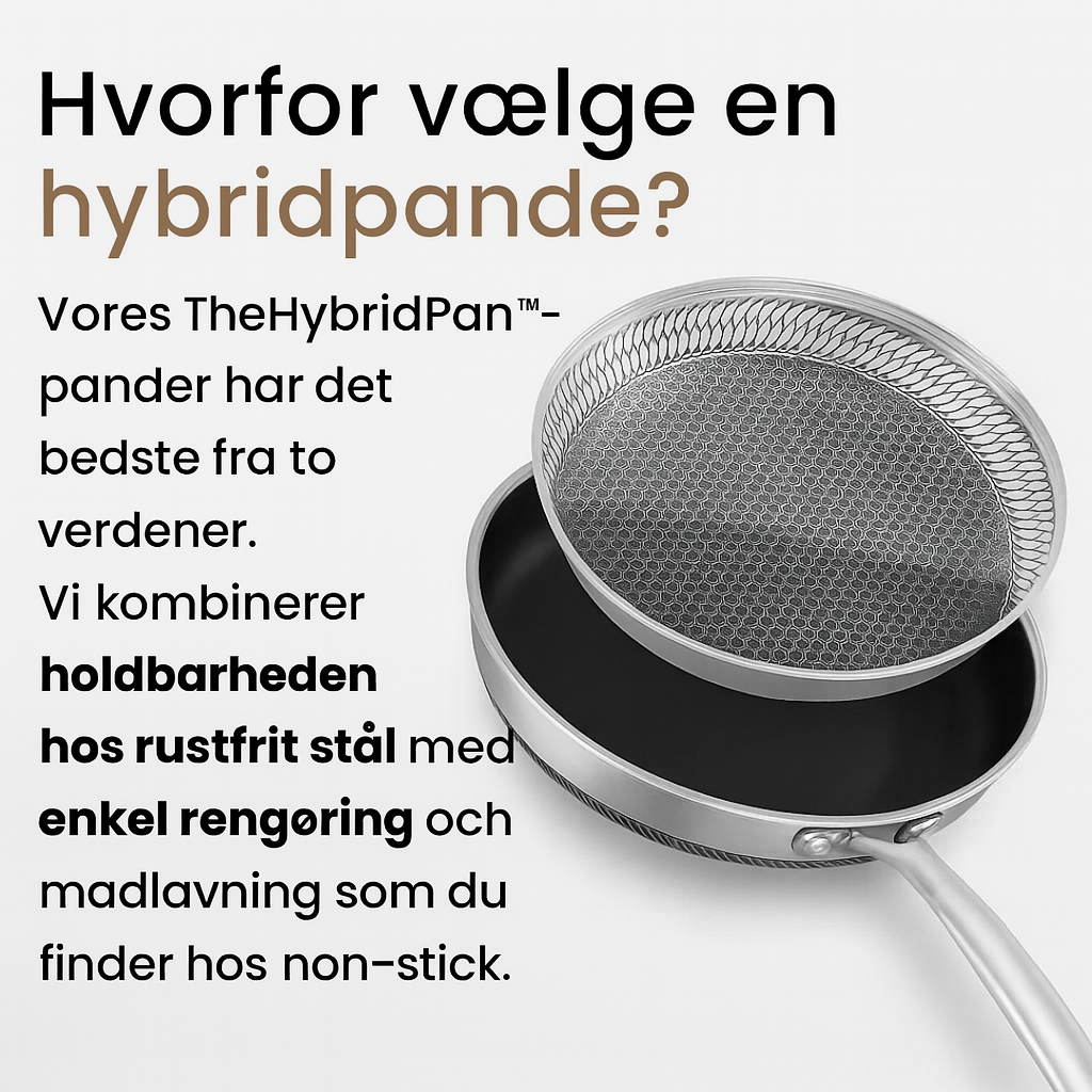 Thehybridpan™ – Den Perfekte Hybridpande